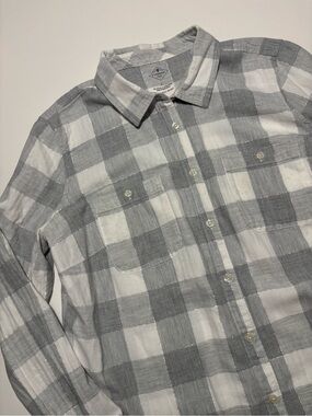 St. John’s Bay Grey & White Silver Shimmer Cotton Flannel